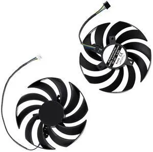 Graphics Card Cooling Fans Suitable forMSI RTX 3050 3060 3060TI Gaming X RX 6600XT 6700XT Gaming X Series Desktop PLD10010S12HH 95mm 12V 0.40A 4Pin Video Card Cooler Fans GPU Fan (2PCS)