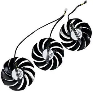 Graphics Card Cooling Fans Suitable forMSI RTX 3060 3070 3080 3090 3060Ti 3070TI RX 6800 6800XT 6900XT Gaming Trio Series Desktop 90mm PLD09210S12HH 12V 0.40A 4Pin Video Card Cooler Fans GPU Fan