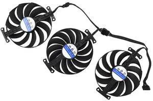 3PCS/ LOT Graphics Card Cooling Fan Replacement forASUS ROG Strix RTX 3060Ti 3070 3070Ti 3080 3080Ti 3090 Gaming RX 6700XT 6800 95mm CF1010U12S 12V 0.45A 7 Pin Video Card Cooler Fans GPU Fan (Fan-4)