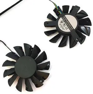 Graphics Card Cooling Fans Suitable forMSI GTX 650TI 660 660TI 670 N650TI N660 N660TI N670 Hawk HD 6950 7950 7970 R6950 R7950 R7970 Frozr III Series Desktop PLD08010S12HH 75mm 12V 0.35A 4Pin