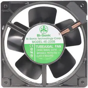for Bi-Sonic 4E-230B axial Fan 230V 120X120X38MM 2700/3000RPM 22/21W All Metal High Temperature Moistureproof Fan