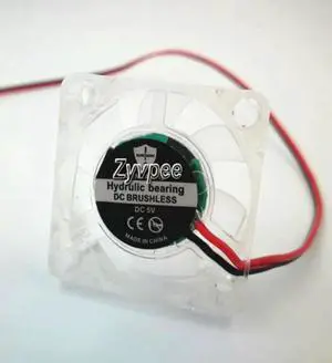 for For 3D print video card 30*30*7MM sleeve bearing 5V 2 wires 3cm transparent silent fan