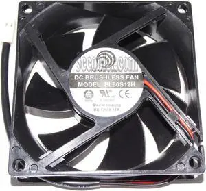 for Power Logic 80*25mm PL80S12H 12V 0.17A 2 wires 2 pins 8cm case fan cpu cooler