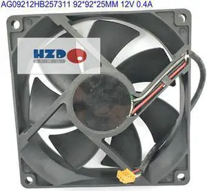 for ADDA 9cm AG09212HB257311 9225 12V 3WIRE Cooling fan 92*92*25mm