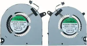 New CPU+GPU Cooling Fan Replacement For Dell G3 15 3590 P/N:04NYWG 0160GM EG75070S1-1C060-S9A EG75070S1-1C070-S9A