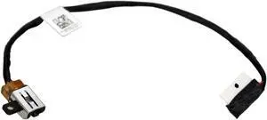 AC DC Jack Power Plug in Charging Port Connector Socket with Wire Cable Harness for Dell Inspiron 15-5570 i5570 15-5575 i5575 3579 P/N:DC301011A00