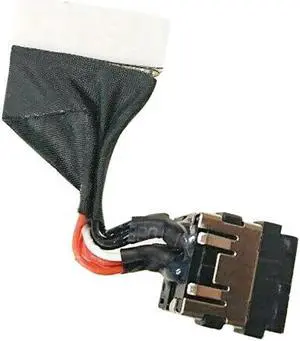 AC DC Jack Power Plug in Charging Port Connector Socket with Wire Cable Harness Replacement for Dell G7 17 7790 G5 15 5590 HTKXY 0HTKXY CN-0HTKXY