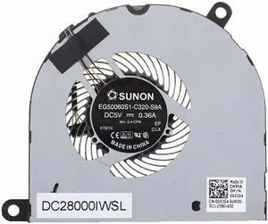 New Cpu Cooling Fan for Dell Latitude 5480 P/N: DC28000IWSL G5JG4 0G5JG4 EG50060S1-C320-S9A
