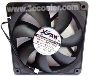 for Original XINRUILIAN RDM1225B 12V 0.23A 12CM 12025 2 Wires 2 Pins Connector 2 Wires 2 Pins Case Fan