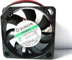 for Original SUNON GM0503PEV2-8 3006 3CM 5V 0.4W Maglev DC Fan with 2 Wires 2Pins Connector