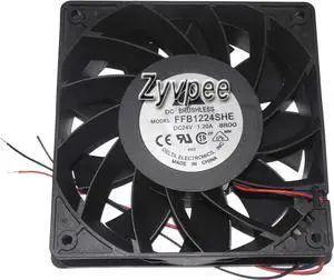 for Delta 12CM 12038 FFB1224SHE 3620047211 DC24V 1.20A 3 Wires 3 Pins Case power Fan inverter converter cooler