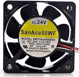 for 9WF0624H4D03 San Ace 60WF 24V 60mm Fan, 24V 0.15A 3-pin Cooling Fan