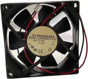 for AD0824HS-A70GL DC24V 0.16A 8cm 8025 2-Wire Cooling Fan Fan