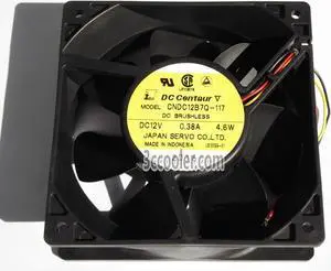 for Servo 12038 CNDC12B7Q-117 12V 0.38A 4.6W 3 Wires Cooling fan