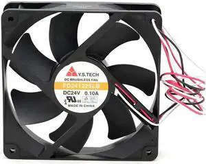 for Y.S.TECH 12025 12CM FD241225LB 24V 0.1A 3 Wires Case Fan,inverter cpu cooling fan