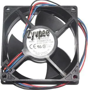 for Delta 80*25MM EFB0812EH -F00R 12V 0.42A 3Wire 8CM Cooling Fan case cooler