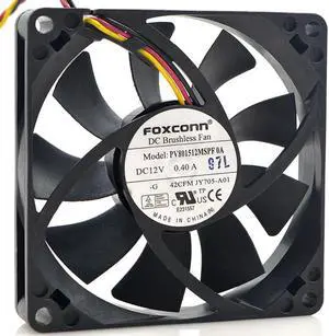 for 80MM FOXCONN PV801512MSPF0A 12V 0.40A 3 Wires Cooling Fan for dell vostro 200s 220s 530S 531s Case
