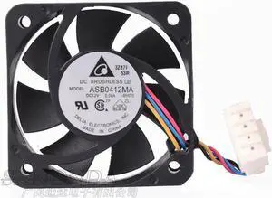 for 40mm Switch Cpu Cooling ASB0412MA 12V 0.08A 4 Wires 4cm Case Fan 40*10mm