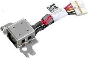 AC DC Jack Power Plug in Charging Port Connector Socket with Wire Cable Harness Replacement for Dell Chromebook Inspiron 11 3181 11-3181 P26T P26T002