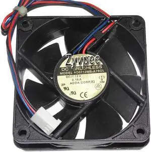 for adda 70mm AD0712MB-A76GL 12V 0.16A 3 wires 3 pins 7cm cooling fan