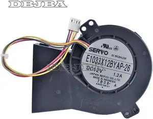 Fan for E1033X12BYAP-26 9733 12V 1.20A 4 Volume 4pin Centrifugal Centrifugal Turbo Blower Cooling Fan