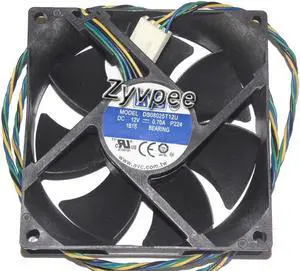 for AVC 80*25MM DS08025T12U P224 12V 0.7A 4 wires 4 pins 04X2136 Server fan 8cm case cooler