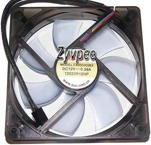 for 120mm 12025 12025R12HP DC12V 0.39A 4Wires 4 Pins 12CM PC Server Cooling Fan