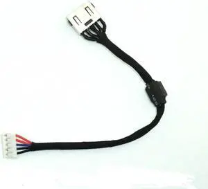 AC DC Jack Power Plug in Charging Port Connector Socket with Wire Cable Harness Replacement for Lenovo Ideapad Y700-17ISK 5C10K37636 DC30100PT00