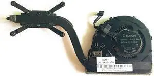 New CPU Cooling Fan with Heatsink Replacement for Lenovo ThinkPad X380 Yoga 370 UMA Integrated P/N:02DA165