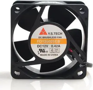 for 60MM Power Cooling FD126025EB 6025 12V 0.42A 2 Wires 2 Pins 6CM Case Fan for 60MM Power Cooling FD126025EB 6025 12V 0.42A 2 Wires 2 Pins 6CM Case Fan