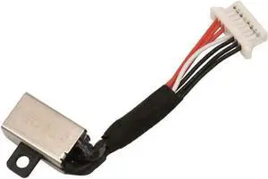 AC DC Jack Power Plug in Charging Port Connector Socket with Wire Cable Harness Replacement for Dell Inspiron 13 7386 2-in-1 I7386-5038SLV-PUS 450.0EZ05.0011