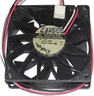 for ADDA 80mm AS08012XB259300 12V 0.57A 3 wires 3 pins 8cm cpu cooling fan