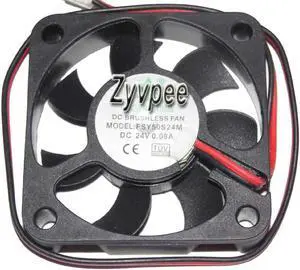 for fsy 50mm FSY50S24M 24V 0.08A 2 wires 2 pins 5cm cooling fan