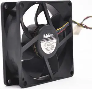 for 80MM Cooling L80T12NS6A7-57T10 12V 0.24A 4 Wires 4 Pins PWM Case Fan