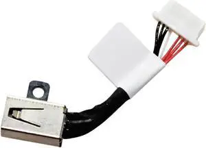 New AC DC Jack Power Charging Port Connector Socket Cable Harness for Dell Inspiron 15 (5568 / 7569 / 7579) / 13 (5368 / 5378) PF8JG 0PF8JG 450.07R03.000 450.07R03.0021