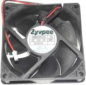 for 80mm Case Fan Nonoise 8025 A8025M12D CG 12V 0.13A 2 Wires Cooling