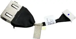 AC DC Jack Power Plug in Charging Port Connector Socket with Wire Cable Harness Replacement for Lenovo Thinkpad T570 P51S 20H9,20HA 20JW, 20JX 01ER026 450.0AB08.0011