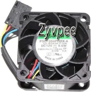 for For Dell T705N Server SUNON 4028 PSD1204PQBX-A (2).B3936.F.GN 12V 9.6W 0.8A 4 Wires PWM 4 Pins 4cm axial fan server cooler