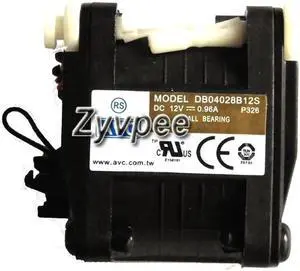 for 40mm 4028 DB04028B12S -P326 DC12V 0.96A 4 Wires 4CM Server Cooling Fan