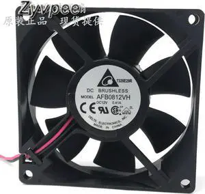 for Delta AFB0812VH 80*25mm DC 12v 0.41A 2 wires 2 pins 8CM 80mm case fan cpu axial cooler