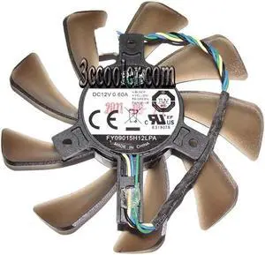 for 9CM FY09015H12LPA 12V 0.60A 4 wires frameless VGA fan