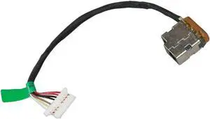 New AC DC Jack Power Plug In Charging Port Connector Socket with Wire Cable Harness for HP 15-BN070WM 15-AF131DX 15-AY039WM 15-AY083NR