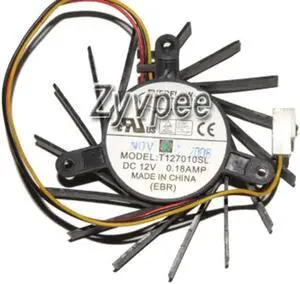 for T127010SL 12V 0.18A 3 wires frameless vga fan graphics card cooling