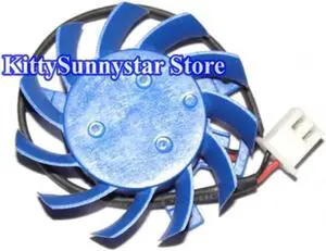 for AX T124010DL 12V 0.1A 2 wires framelesss vga fan graphics card cooling