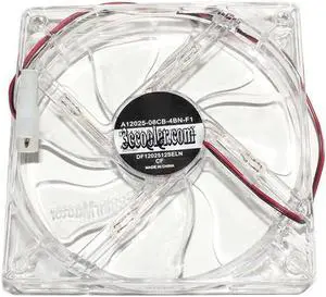 for A12025-08CB-4BN-F1 DF1202512SELN 12V 0.16A 2 Wires Blue LED Cooling Fan