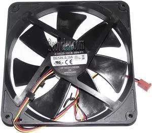 for 140mm A14025-10CB-3BN-F1 DF1402512SEDN 12V 0.14A 3 wires 14Cm Cooling Fan 140x25mm