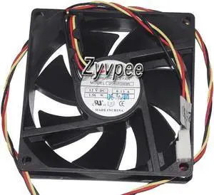 for 80mm DF0802512SEMN 12V 0.13A 1.56W 3 wires CPU Cooling Fan 80x25mm