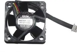 for 30mm MF30P-12A 12V 0.06A 3 wires 3 pins 3CM cooling fan 30x10mm