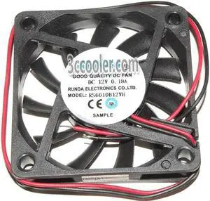 for 60MM RUNDA RS6010B12VH DC12V 0.18A 2 Wires 6CM Cooling Fan 60x10mm for 60MM RUNDA RS6010B12VH DC12V 0.18A 2 Wires 6CM Cooling Fan 60x10mm