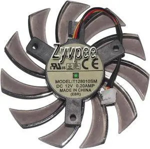 for T128010SM 12V 0.2A 3 wires frameless vga fan for GTX460 HD5870